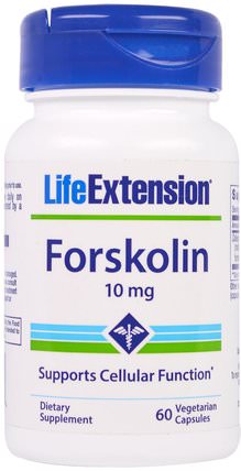 Forskolin, 10 mg, 60 Veggie Caps by Life Extension, 健康，飲食，草藥，錦紫蘇forskohlii HK 香港