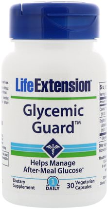 Glycemic Guard, 30 Vegetarian Capsules by Life Extension, 補品，草藥 HK 香港
