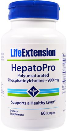 Hepatopro, 900 mg, 60 Softgels by Life Extension, 維生素，膽鹼，磷脂酰膽鹼，健康，肝臟支持 HK 香港