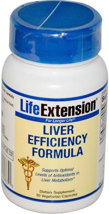 Liver Efficiency Formula, 30 Veggie Caps by Life Extension, 補品，肝臟產品，健康，肝臟支持 HK 香港