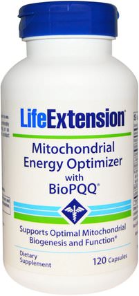 Mitochondrial Energy Optimizer With BioPQQ, 120 Capsules by Life Extension, 健康，精力 HK 香港