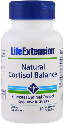 Natural Cortisol Balance, 30 Veggie Caps by Life Extension, 減肥，飲食，皮質醇，木蘭樹皮（phellodendron） HK 香港