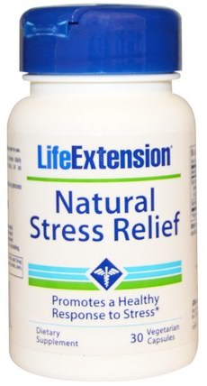 Natural Stress Relief, 30 Veggie Caps by Life Extension, 健康，抗壓力 HK 香港