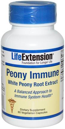 Peony Immune, 60 Veggie Caps by Life Extension, 健康，感冒和病毒，免疫系統 HK 香港