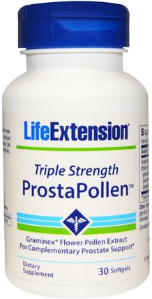 ProstaPollen, Triple Strength, 30 Softgels by Life Extension, 健康，男人，前列腺 HK 香港