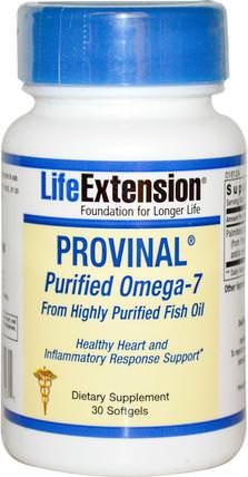Provinal Purified Omega-7, 30 Softgels by Life Extension, 補充劑，efa omega 3 6 9（epa dha），魚油，魚油軟膠囊，omega-7 HK 香港