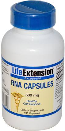 RNA Capsules, 500 mg, 100 Capsules by Life Extension, 健康，感冒流感和病毒，免疫系統，補品，rna，dna HK 香港