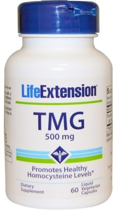 TMG, 500 mg, 60 Liquid Veggie Caps by Life Extension, 補充劑，tmg（無水甜菜鹼），健康 HK 香港