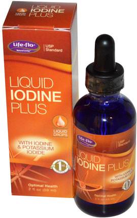 Liquid Iodine Plus, 2 fl oz (59 ml) by Life Flo Health, 補品，礦物質，碘 HK 香港