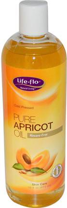 Pure Apricot Oil, Skin Care, 16 fl oz (473 ml) by Life Flo Health, 健康，皮膚，按摩油，杏仁油 HK 香港