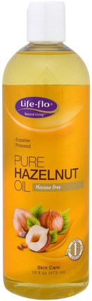 Pure Hazelnut Oil, 16 fl oz (473 ml) by Life Flo Health, 健康，皮膚，按摩油 HK 香港