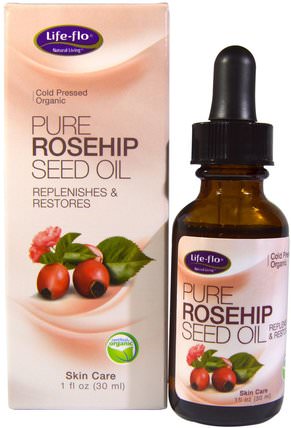 Pure Rosehip Seed Oil, Skin Care, 1 oz (30 ml) by Life Flo Health, 洗澡，美容，頭髮，頭皮，香薰精油，玫瑰果籽油 HK 香港