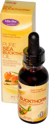 Pure Sea Buckthorn Oil, 1 fl oz (30 ml) by Life Flo Health, 健康，女性，皮膚，沐浴，美容，沙棘美容 HK 香港