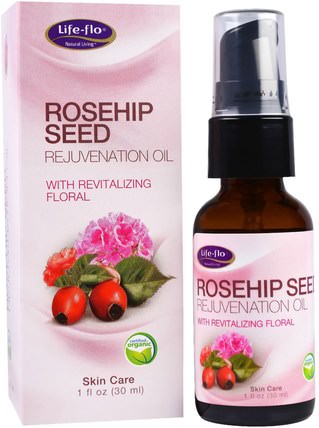 Rosehip Seed Rejuvenation Oil with Revitalizing Floral, 1 fl oz (30 ml) by Life Flo Health, 沐浴，美容，香薰精油，玫瑰果籽油，健康，皮膚，身體護理油 HK 香港