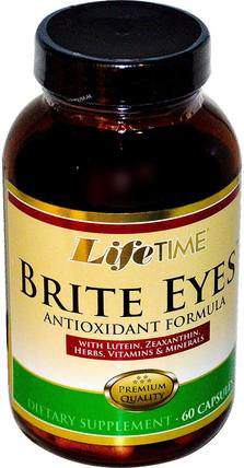 Brite Eyes, Antioxidant Formula, 60 Capsules by Life Time, 健康，眼保健，視力保健，視力 HK 香港