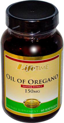 Oil of Oregano, 150 mg, 60 Softgels by Life Time, 補品，牛至油，健康 HK 香港