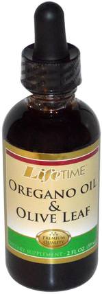 Oregano Oil & Olive Leaf, 2 fl oz (59 ml) by Life Time, 健康，感冒流感和病毒，橄欖葉，感冒和流感 HK 香港