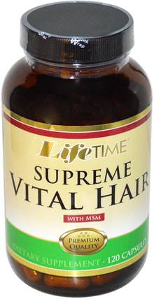 Supreme Vital Hair with MSM, 120 Capsules by Life Time, 健康，女性，頭髮補充劑，指甲補品，皮膚補充劑 HK 香港