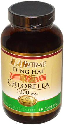 Tung Hai, Chlorella, 1000 mg, 180 Tablets by Life Time, 補品，超級食品，小球藻 HK 香港