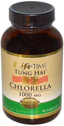 Tung Hai, Chlorella, 1000 mg, 90 Tablets by Life Time, 補品，超級食品，小球藻 HK 香港