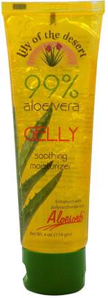 99% Aloe Vera Gelly, 4 oz (114 g) by Lily of the Desert, 沐浴，美容，蘆薈乳液乳液凝膠 HK 香港