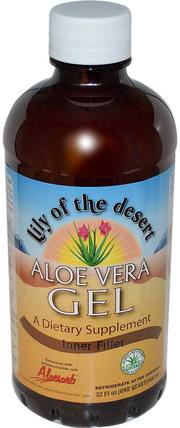 Aloe Vera Gel, Inner Filler, 32 fl oz (946 ml) by Lily of the Desert, 沐浴，美容，蘆薈乳液乳液凝膠 HK 香港