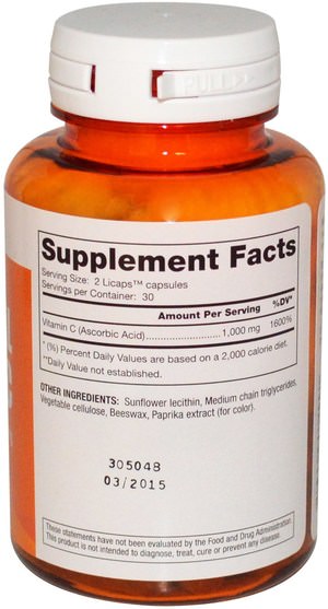 健康 - Dr. Mercola, Liposomal Vitamin C, 1.000 mg, 60 Licaps Capsules