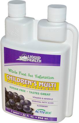 Childrens Multi, 32 fl oz (946 ml) by Liquid Health Products, 維生素，多種維生素，兒童多種維生素，液體多種維生素 HK 香港