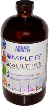 Complete Multiple, 32 fl oz (946 ml) by Liquid Health Products, 維生素，液體多種維生素，超級食品，綠色液體 HK 香港