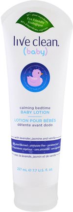 Baby, Baby Lotion, Calming Bedtime, 7.7 fl oz (227 ml) by Live Clean, 兒童健康，皮膚護理 HK 香港