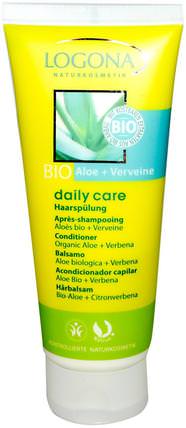 Daily Care, Conditioner, Organic Aloe + Verbena, 3.4 fl oz (100 ml) by Logona Naturkosmetik, 洗澡，美容，頭髮，頭皮，洗髮水，護髮素，護髮素 HK 香港