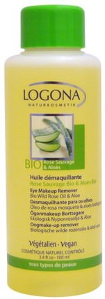 Eye Makeup Remover, Bio Wild Rose Oil & Aloe, 3.4 fl oz (100 ml) by Logona Naturkosmetik, 健康 HK 香港