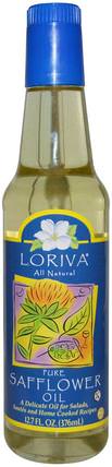 Pure Safflower Oil, 12.7 fl oz (376 ml) by Loriva, 補充劑，紅花油，食用油酒和醋 HK 香港