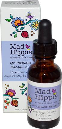 Antioxidant Facial Oil, 1.02 fl oz (30 ml) by Mad Hippie Skin Care Products, 洗澡，美容，堅果面部護理，維生素c HK 香港