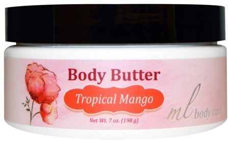 Body Butter, Tropical Mango, 7 oz (198 g) by Madre Labs, 健康，皮膚，身體黃油，沐浴，美容，摩洛哥堅果乳液和黃油 HK 香港