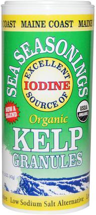 Organic Sea Seasonings, Kelp Granules, 1.5 oz (43 g) by Maine Coast Sea Vegetables, 補充劑，各種藻類，海帶，食品，香料和調味料 HK 香港