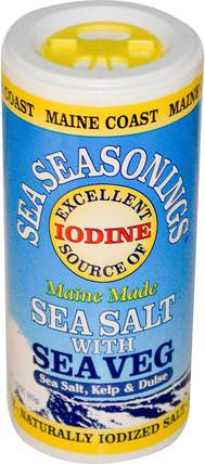 Sea Seasonings, Sea Salt with Sea Veg, 1.5 oz (43 g) by Maine Coast Sea Vegetables, 補充劑，各種藻類，海帶，食品，香料和調味料，dulse HK 香港
