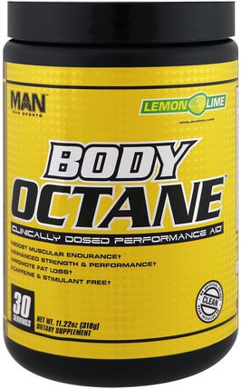 Body Octane, Lemon Lime, 11.22 oz (318 g) by MAN Sport, 健康，能量，運動 HK 香港