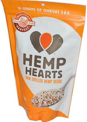Hemp Hearts, Raw Shelled Hemp Seeds, 8 oz (227 g) by Manitoba Harvest, 補充劑，efa omega 3 6 9（epa dha），大麻製品，去殼大麻種子 HK 香港