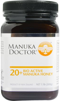 20+ Bio Active Manuka Honey, 1.1 lb (500 g) by Manuka Doctor, 食物，蜂蜜，麥盧卡蜂蜜 HK 香港