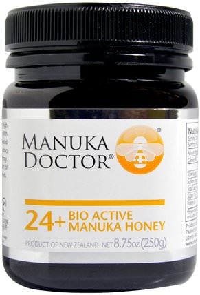 24+ Bio Active Manuka Honey, 8.75 oz (250 g) by Manuka Doctor, 食物，蜂蜜，麥盧卡蜂蜜 HK 香港