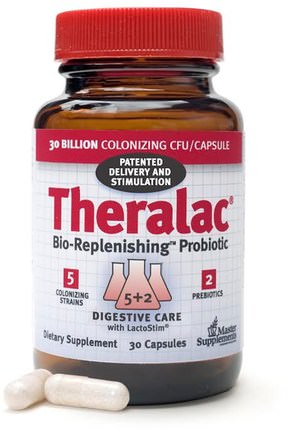 Theralac, Bio-Replenishing Probiotic, 30 Capsules by Master Supplements, 冰鎮製冷產品，補充劑，益生菌 HK 香港