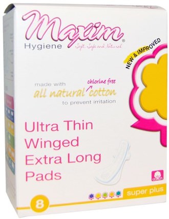 Ultra Thin Winged Extra Long Pads, Super Plus, 8 Pads by Maxim Hygiene Products, 洗澡，美女，女人 HK 香港