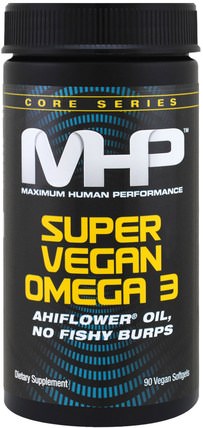 Core Series, Super Vegan Omega 3, 90 Veggie Softgels by Maximum Human Performance, 補充劑，efa omega 3 6 9（epa dha），omega 369 caps / tabs，dha，epa HK 香港