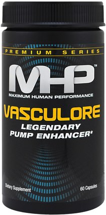 Premium Series, Vasculore, Legendary Pump Enhancer, 60 Capsules by Maximum Human Performance, 運動，鍛煉，肌肉 HK 香港