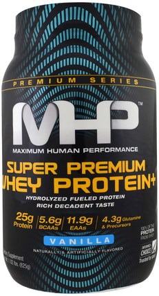 Super Premium Whey Protein, Vanilla, 1.82 lbs (825 g) by Maximum Human Performance, 補充劑，乳清蛋白，肌肉 HK 香港