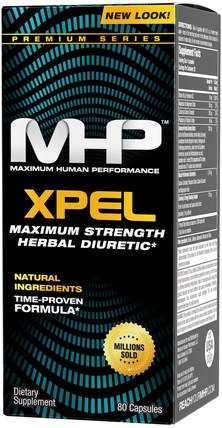 Xpel, Maximum Strength Diuretic, 80 Capsules by Maximum Human Performance, 補充劑，利尿劑水丸，減肥，飲食 HK 香港