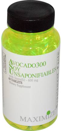 Avocado 300 Soy Unsaponifiables, 600 mg, 60 Tablets by Maximum International, 補充劑，sierra sil HK 香港