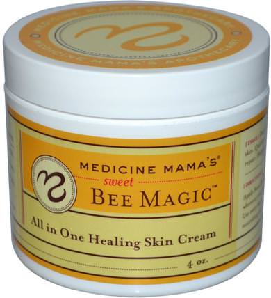 Sweet Bee Magic, All In One Healing Skin Cream, 4 oz by Medicine Mamas, 補品，蜂產品，皮膚 HK 香港