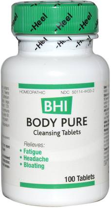 BHI, Body Pure, 100 Tablets by MediNatura, 健康，medinatura bhi HK 香港